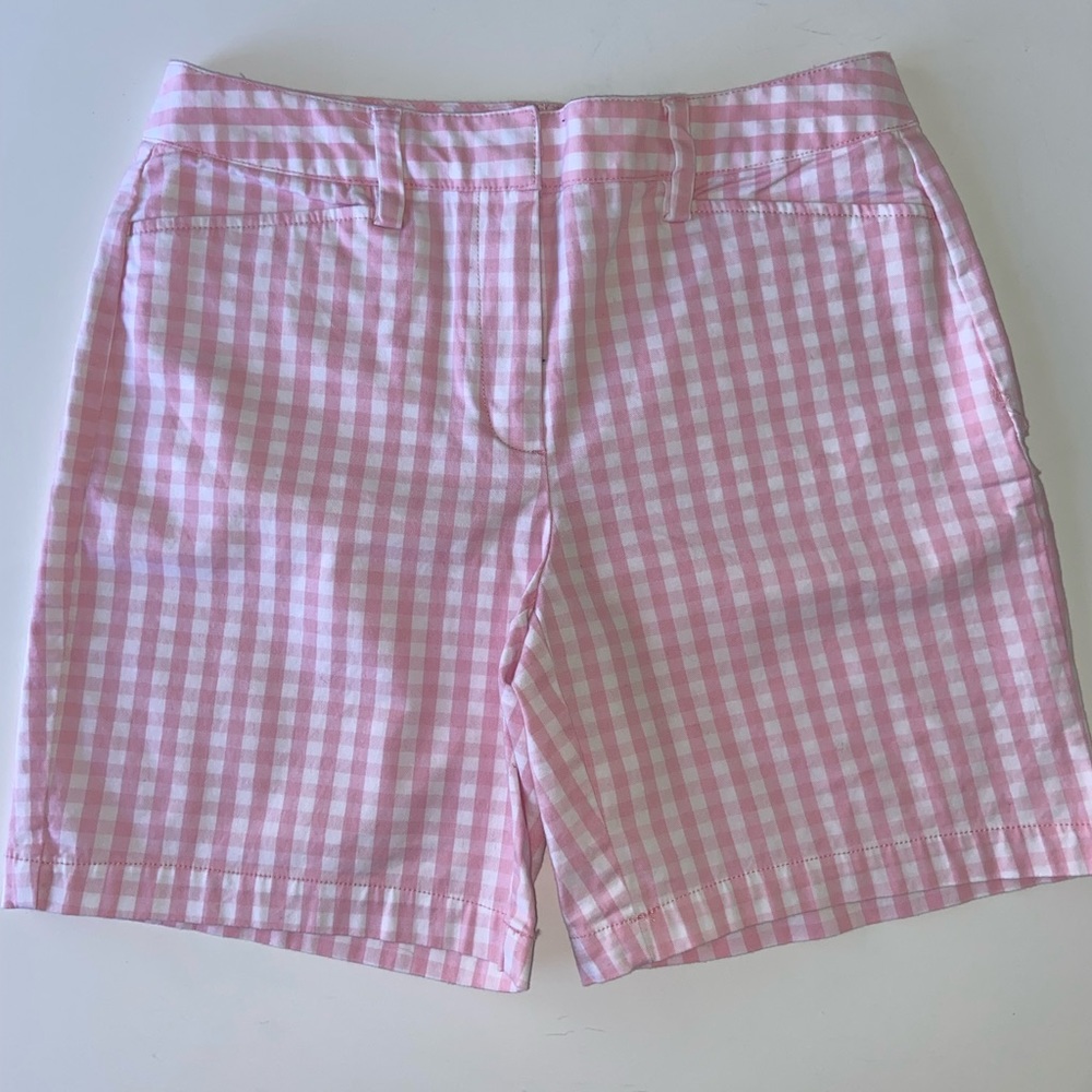 Lands’ End plaid shorts size 6 tall